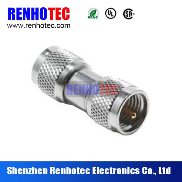 RF Factory UHF Male to Male Clamp Adapter Coaxial Connector